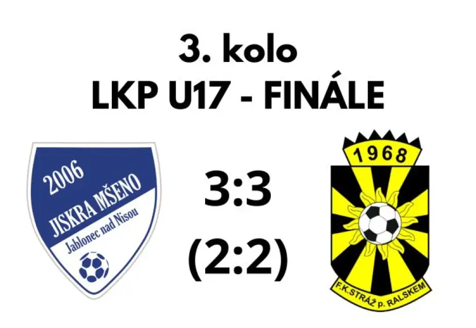 U17 - Remíza po dramatickém závěru