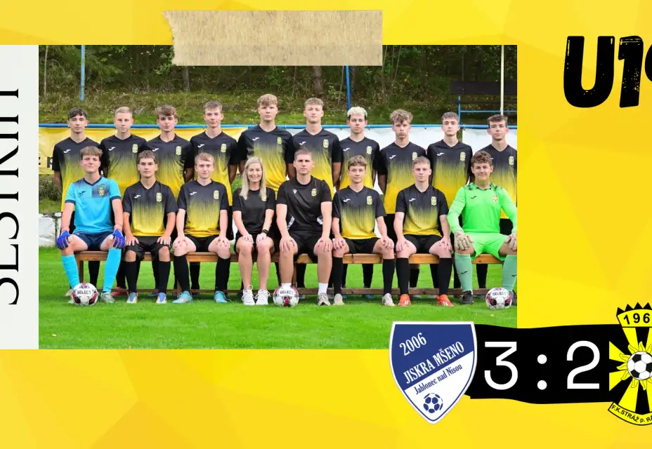 U19 - Jiskra Mšeno/FK Lučany - FK Stráž 3:2 (1:0)